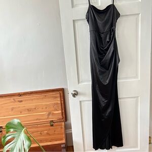 Black silk maxi dress Emerald Sundae